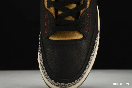 Air “Black 3 Jordan Gold” 1004